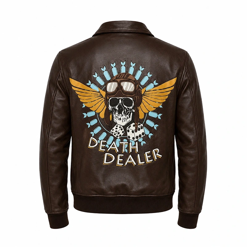 Death Dealer Battlefield 5 Leather Jacket - Image 2