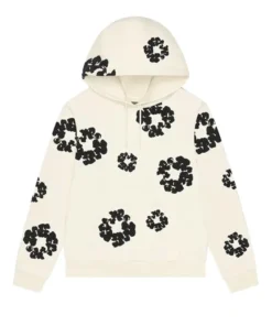 Denim Tears Black Cotton Wreath Oatmeal Hoodie