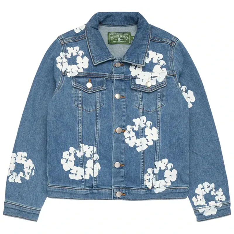 Denim Tears Cotton Wreath Light Indigo Denim Jacket