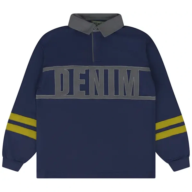 Denim Tears Denim Blue Sport Rugby Shirt