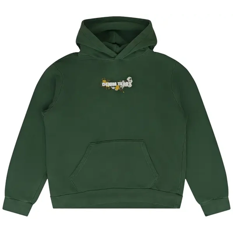 Denim Tears Embroidered Floral Logo Hoodie