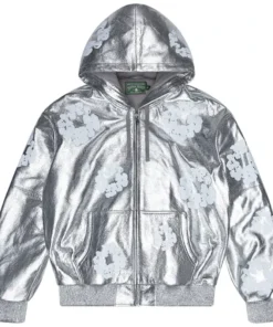 Denim Tears Leather Cotton Wreath Zip Hoodie