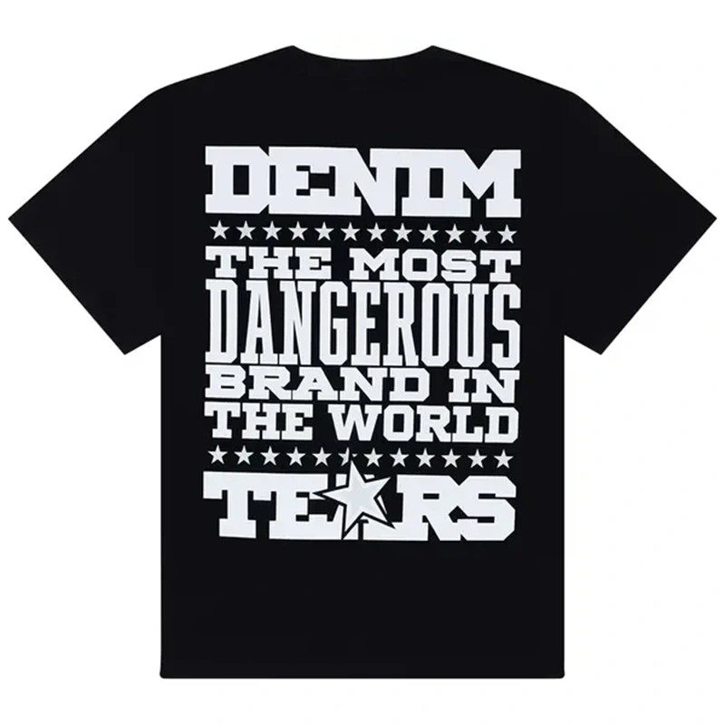 Denim Tears Most Dangerous Black Tee - Image 2