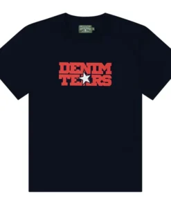 Denim Tears Most Dangerous Navy Blue T-Shirt