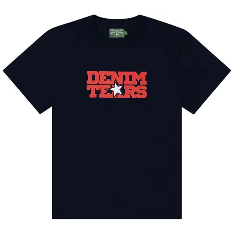 Denim Tears Most Dangerous Navy Blue T-Shirt