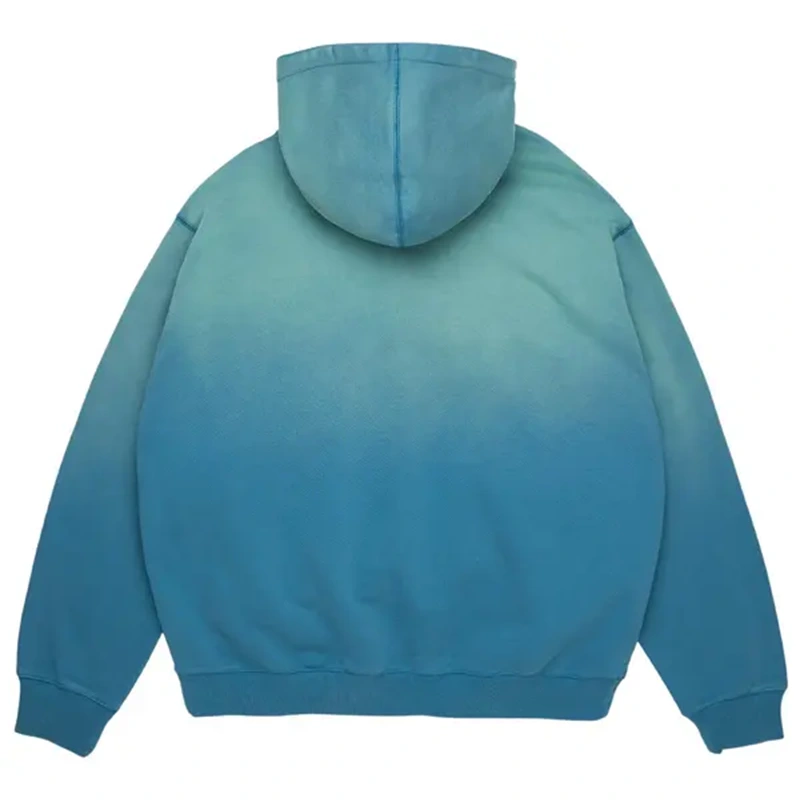 Denim Tears Peace Wreath Knockout Blue Zip Hoodie - Image 2