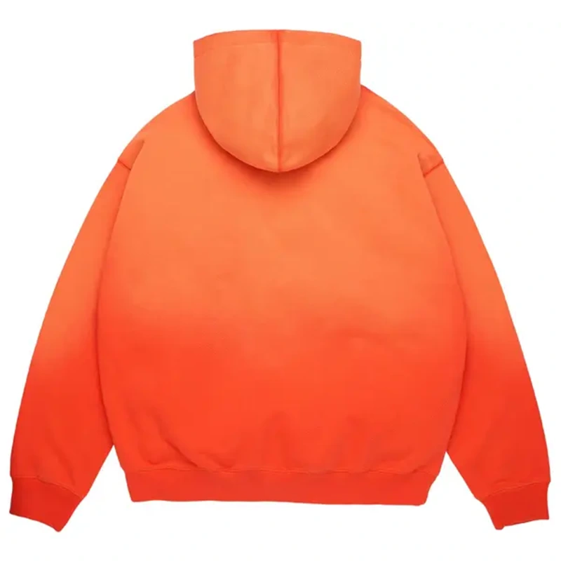 Denim Tears Peace Wreath Knockout Orange Zip Hoodie - Image 2