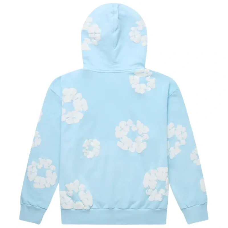 Denim Tears The Cotton Wreath Powder Blue Sweatshirt - Image 2