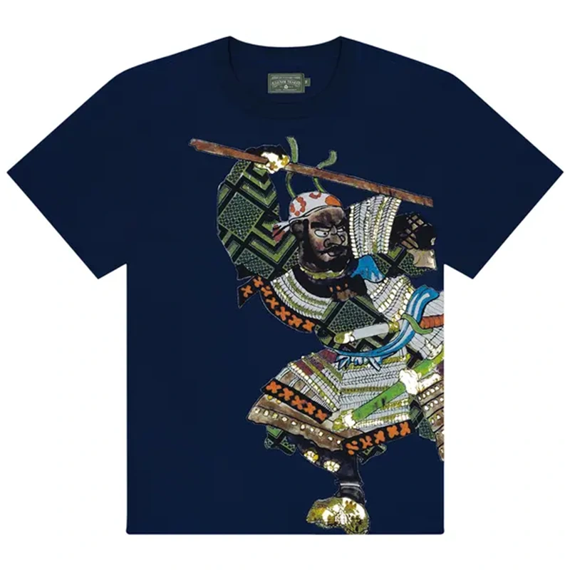 Denim Tears Yasuke Navy Blue Shirt