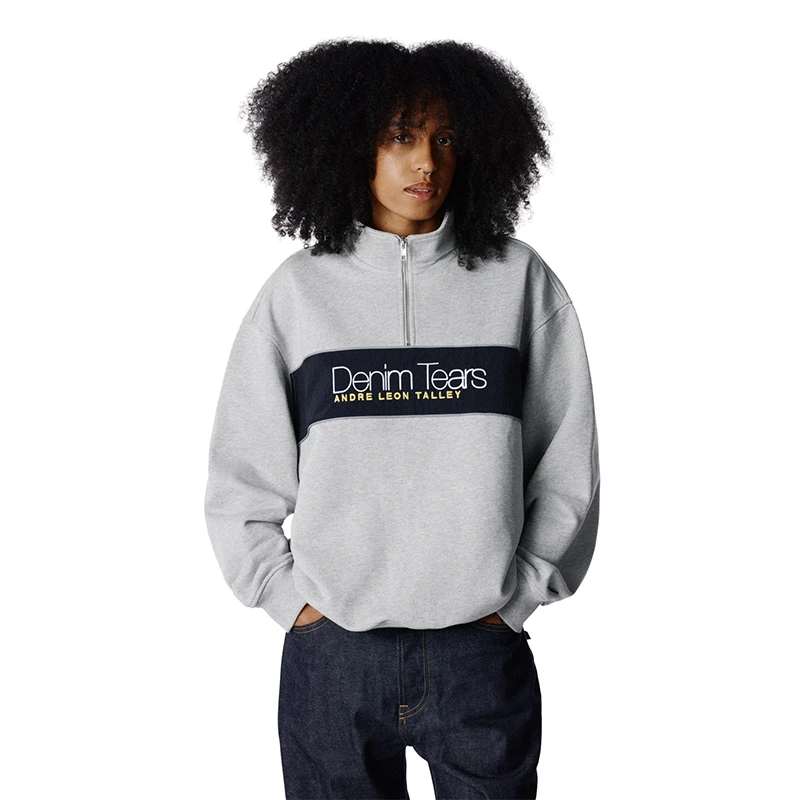 Denim Tears x André Leon Talley Quarter-Zip Sweatshirt - Image 4