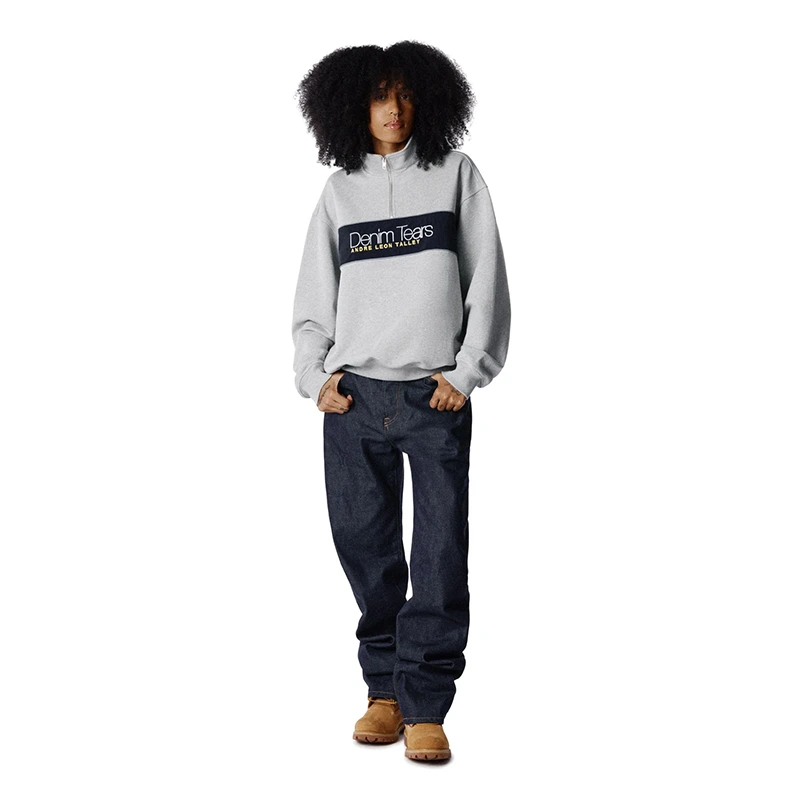 Denim Tears x André Leon Talley Quarter-Zip Sweatshirt - Image 5
