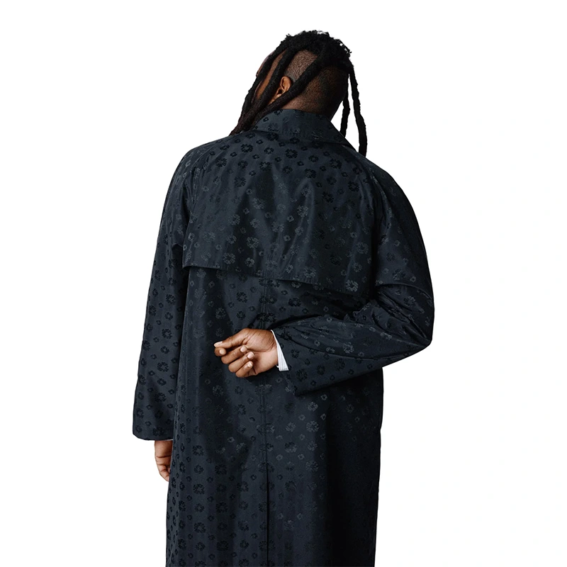 Denim Tears x André Leon Talley Wreath Monogram Trench Coat - Image 5