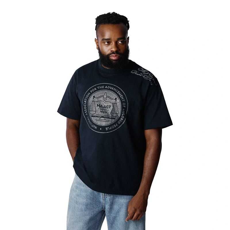 Denim Tears x NAACP André Leon Talley Rhinestone Tee - Image 5