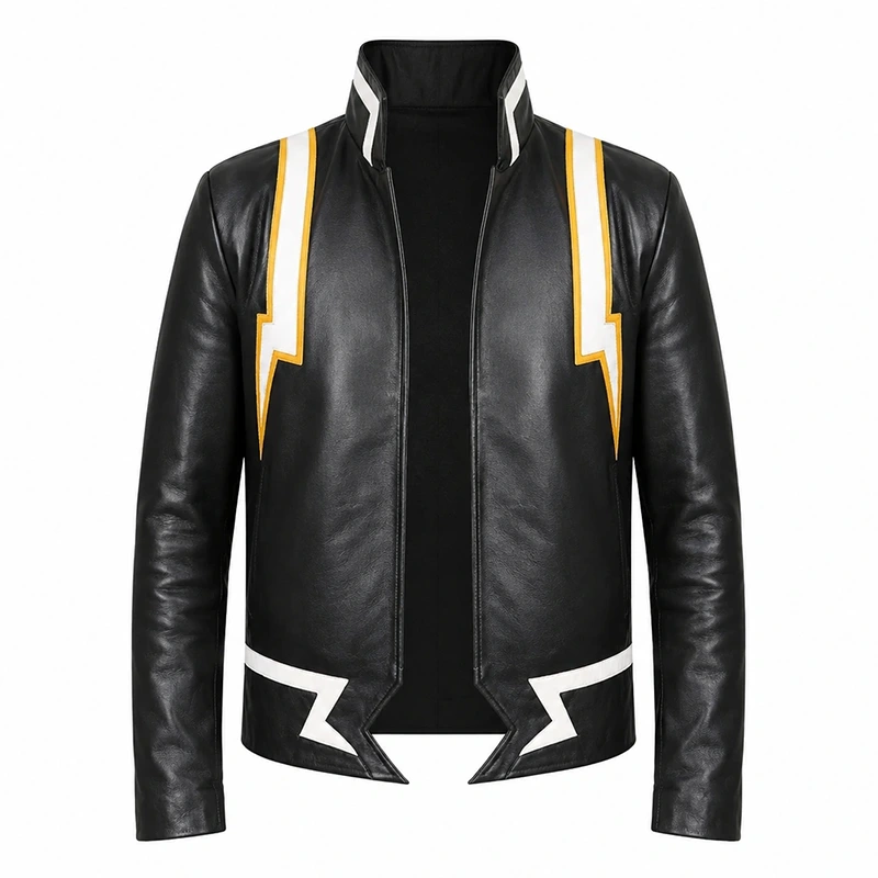 Denki Kaminari Cosplay Leather Jacket