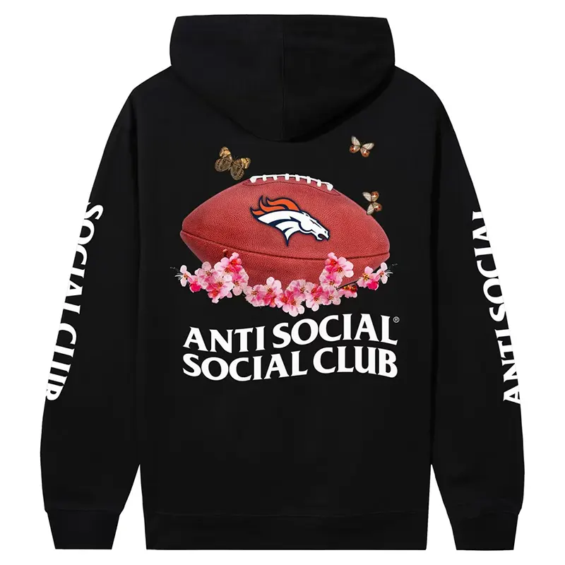 Denver Broncos AntiSocialSocialClub x NFL Impact Blossom Hoodie - Image 3