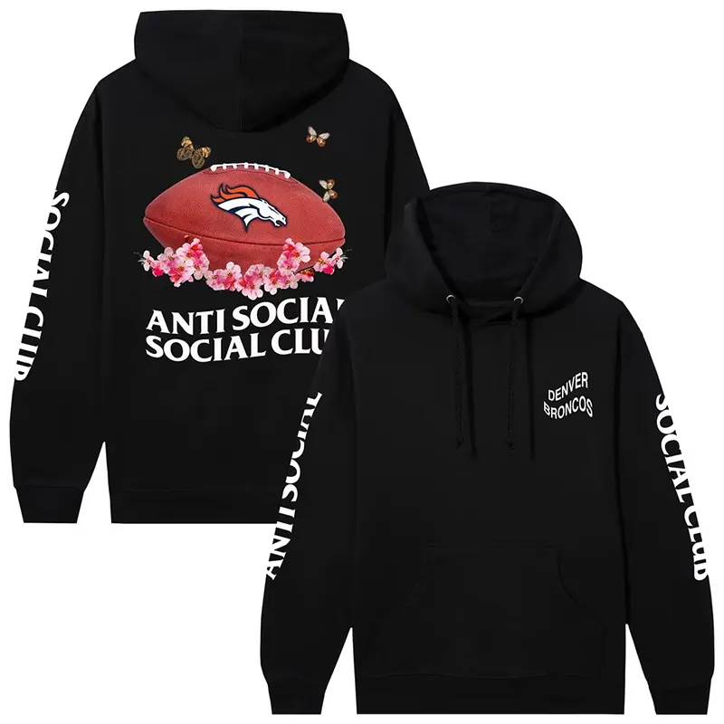 Denver Broncos AntiSocialSocialClub x NFL Impact Blossom Hoodie