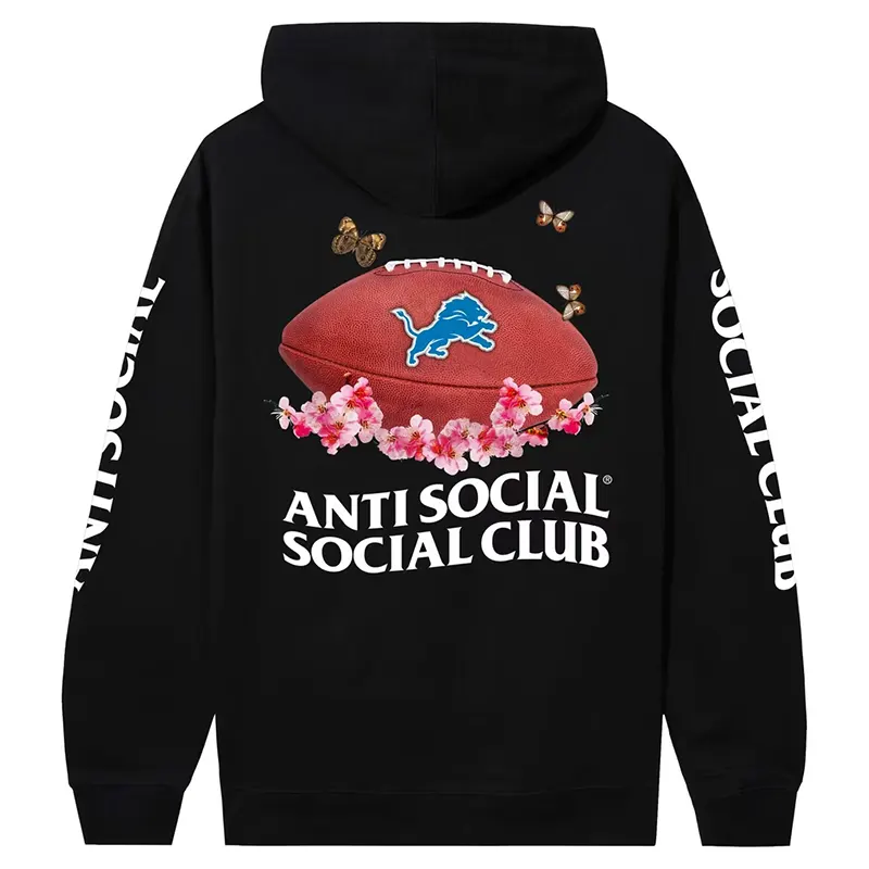Detroit Lions AntiSocialSocialClub x NFL Impact Blossom Hoodie - Image 3