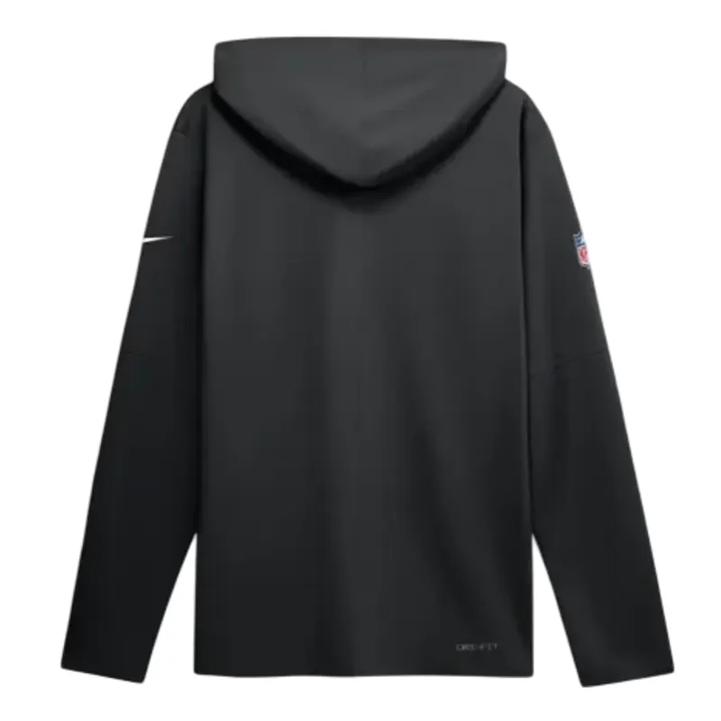 Detroit Lions Black Hooded T-Shirt - Image 2