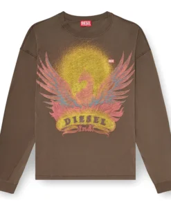 Diesel Long Sleeve Phoenix Graphic T-shirt