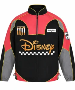 Disneyland Mickey Mouse Red Racing Jacket