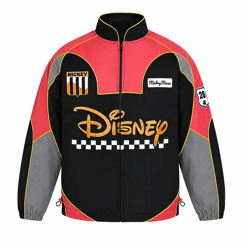 Disneyland Mickey Mouse Red Racing Jacket
