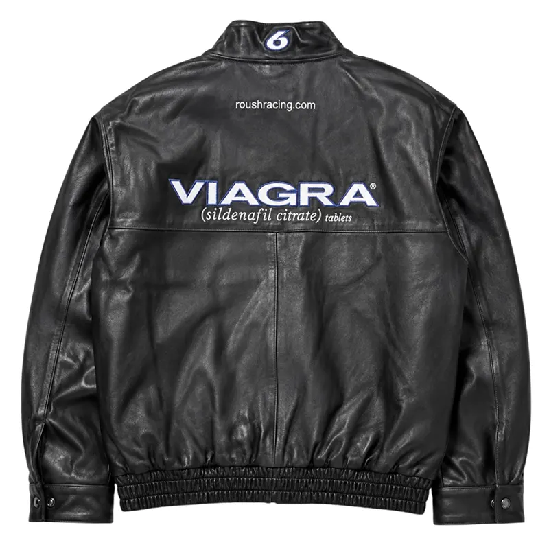 Drake Viagra Racing Leather Jacket - Image 2
