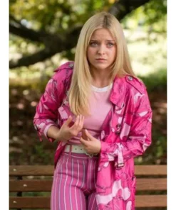 Elle 2026 Lexi Minetree Pink Graphic Coat