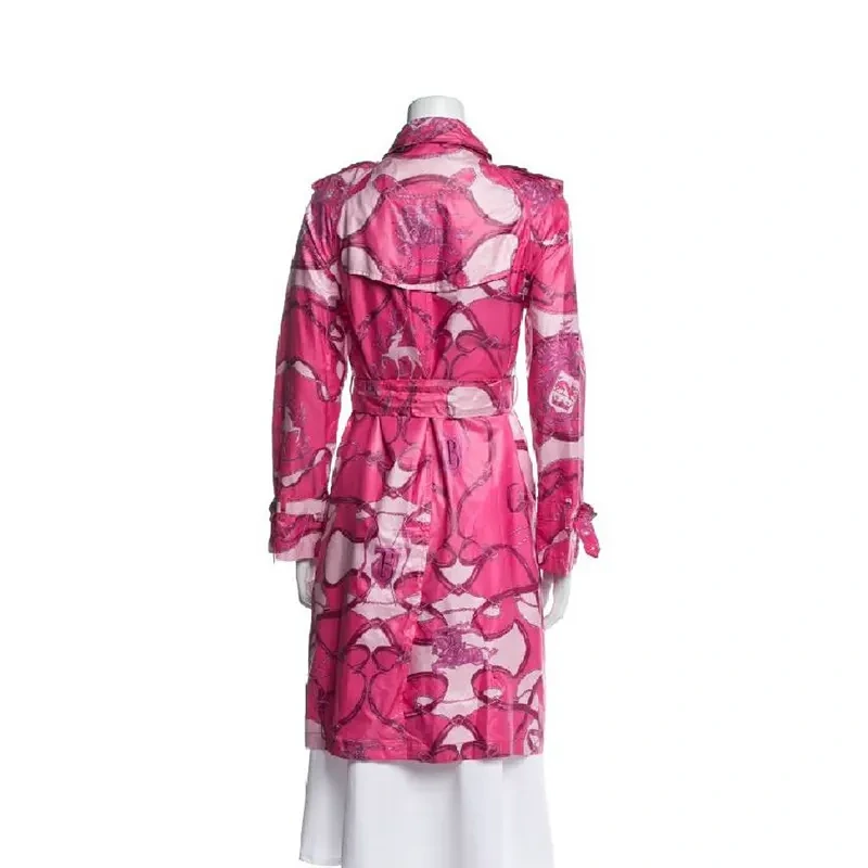 Elle 2026 Lexi Minetree Pink Graphic Coat - Image 4