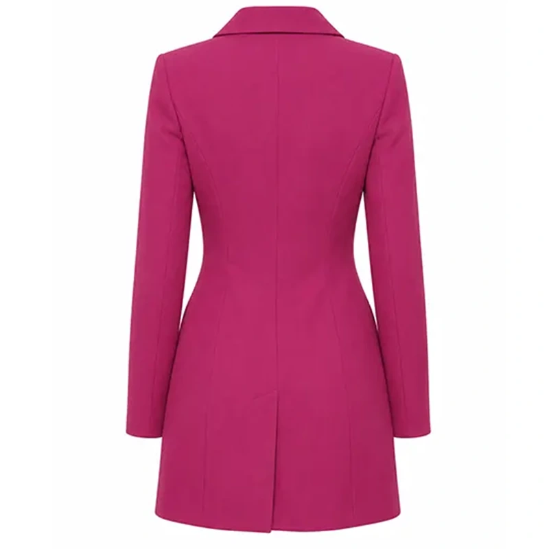 Elle Pink Double Breasted Blazer - Image 4