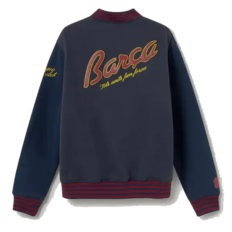 FC Barcelona Blue Bomber Jacket - Image 2