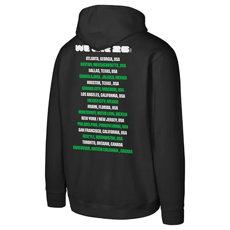 FIFA World Cup 2026 Host Cities Black Hoodie - Image 3