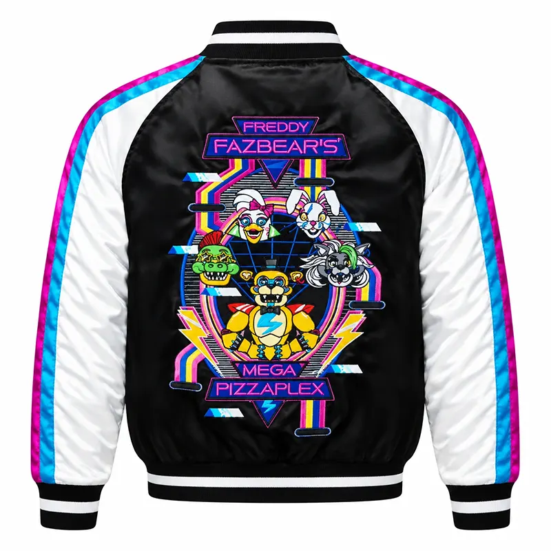 FNAF Varsity Bomber Multicolor Jacket - Image 2