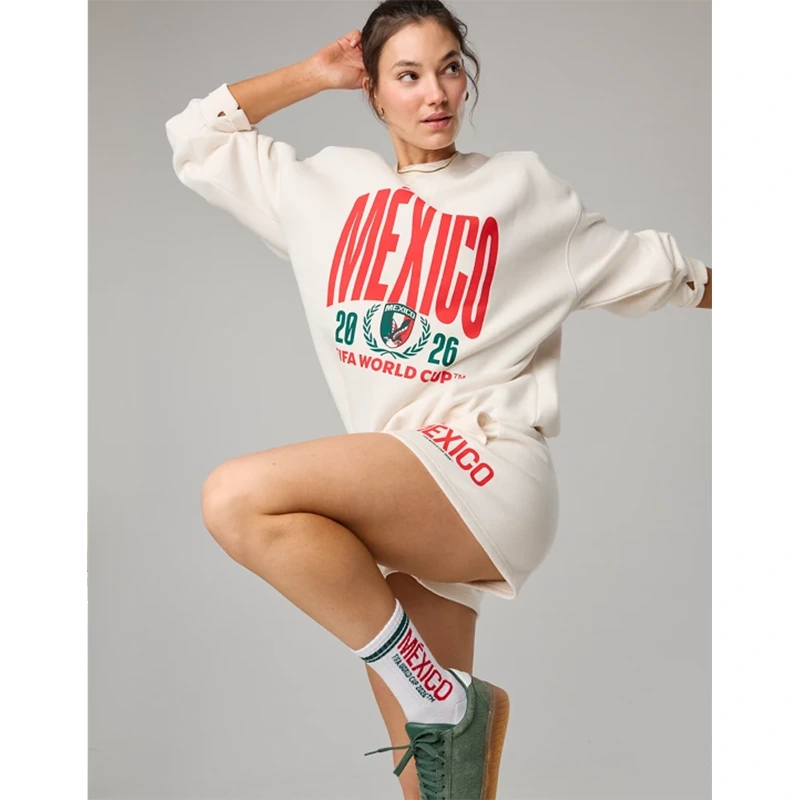 FWC26 OFFLINE By Aerie Mexico Cloud Fleece Oversized Crewneck Sweatshirt - Image 6