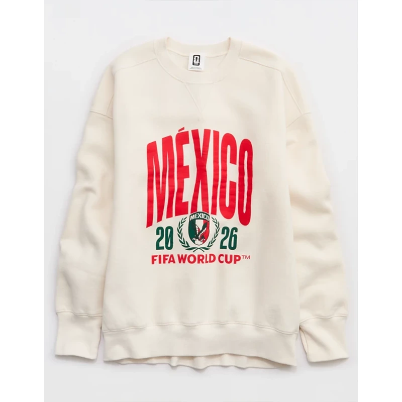FWC26 OFFLINE By Aerie Mexico Cloud Fleece Oversized Crewneck Sweatshirt