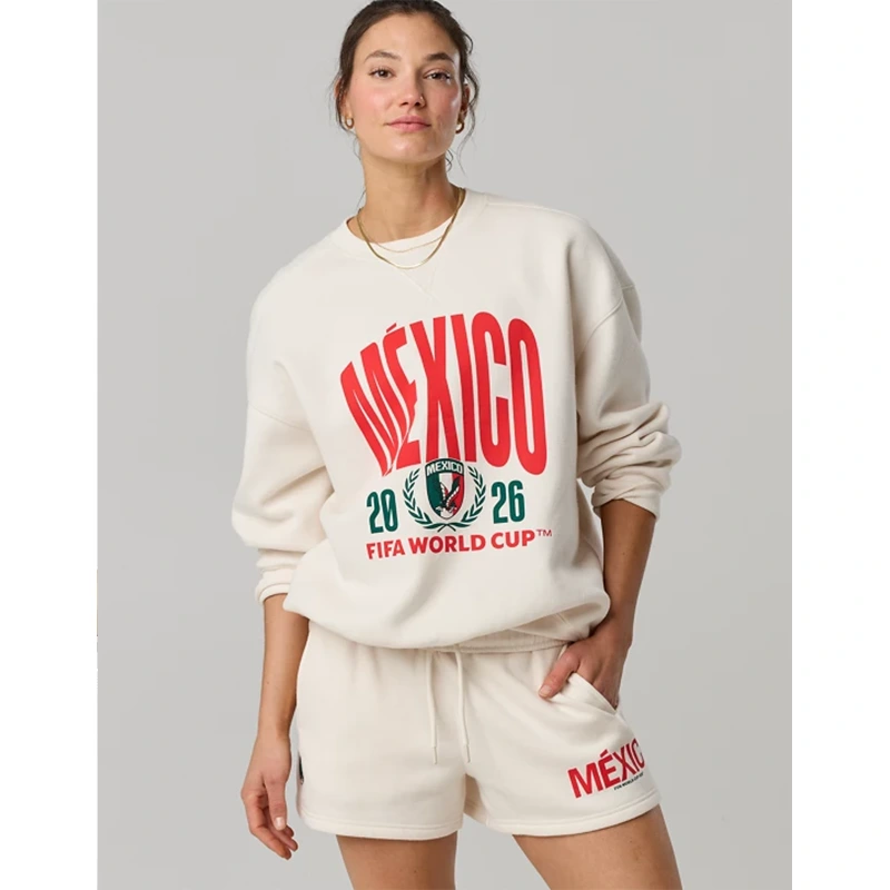 FWC26 OFFLINE By Aerie Mexico Cloud Fleece Oversized Crewneck Sweatshirt - Image 7
