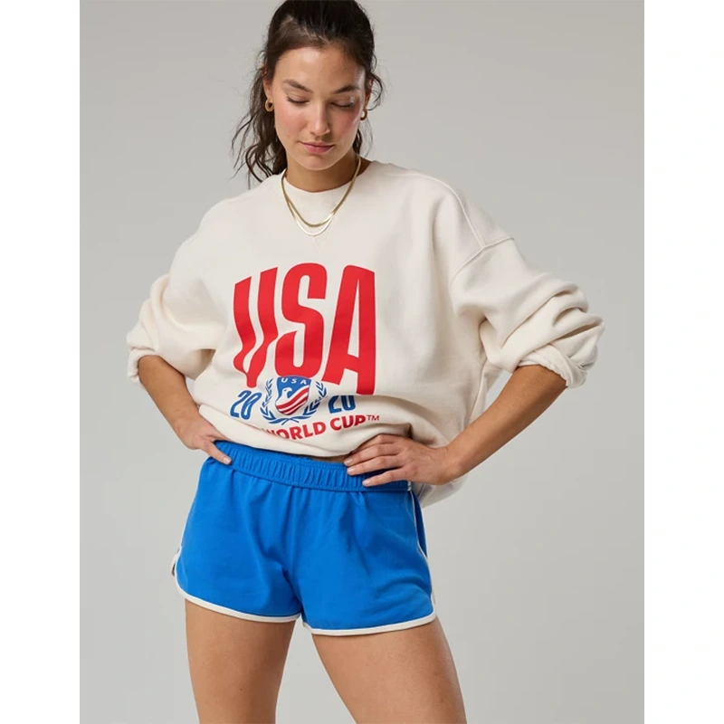FWC26 OFFLINE By Aerie USA Cloud Fleece Oversized Crewneck Sweatshirt - Image 7