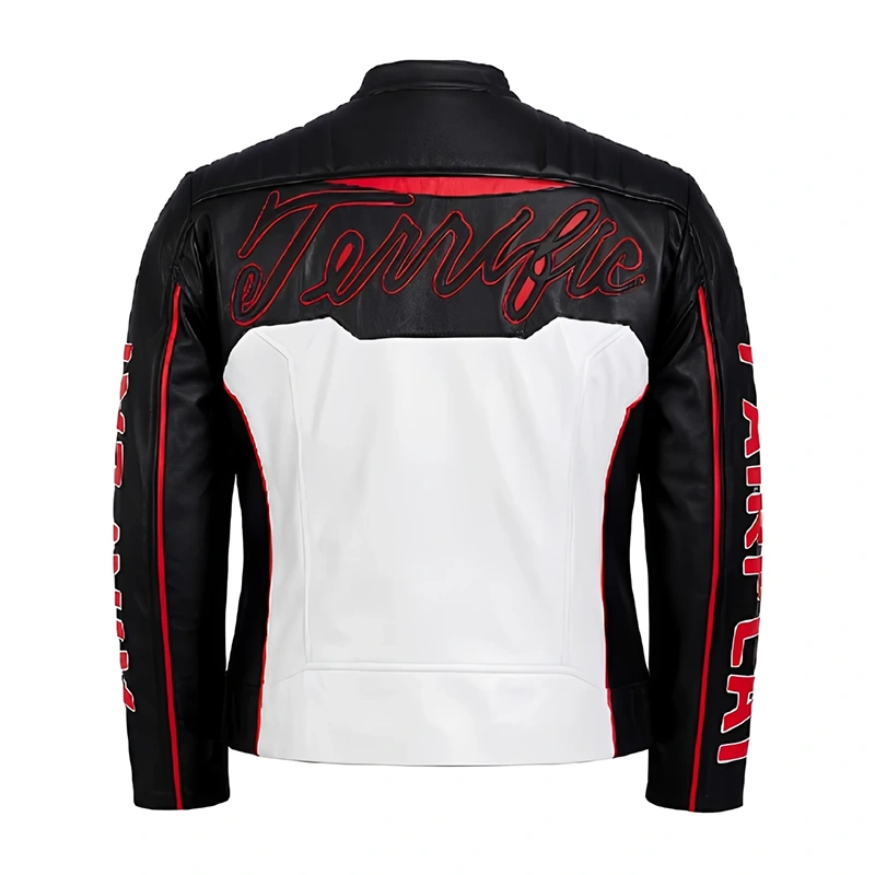 Fair Play Mr. Terrific Superman Leather Jacket - Image 3