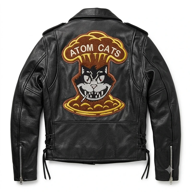Fallout 4 Atom Cats Black Leather Jacket - Image 4