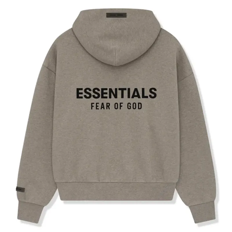 Fear of God Essentials Classic Fleece Hoodie Heather - Image 2
