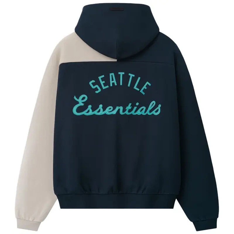 Fear of God Essentials Mariners Raglan Half Zip Sport Hoodie - Image 2