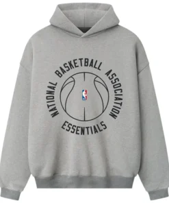 Fear of God Essentials NBA x Barkley Hendricks 90s Concrete Heather Hoodie