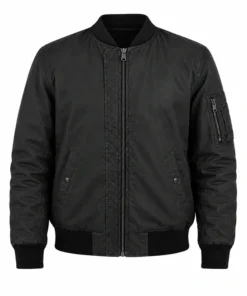 Fightland Howard Charles Black Bomber Jacket