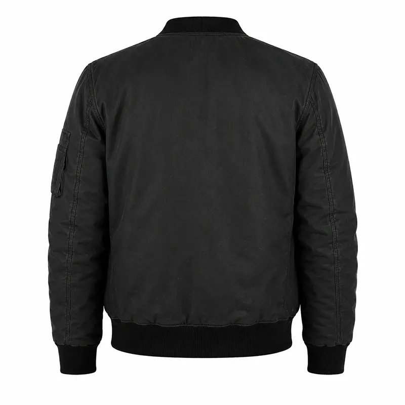 Fightland Howard Charles Black Bomber Jacket - Image 2