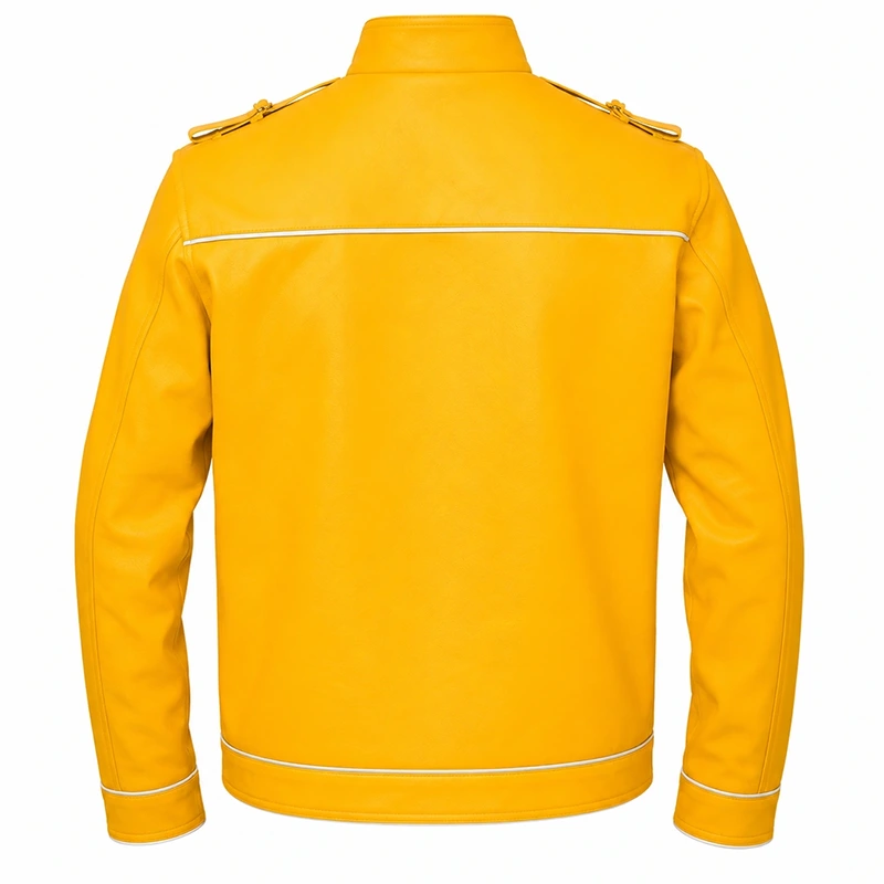 Freddie Mercury Concert Yellow Leather Jacket - Image 2
