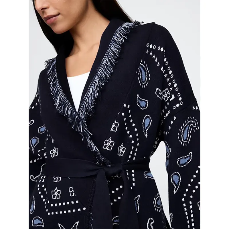 GAP Cotton-Blend Fringe Shawl Cardigan - Image 5