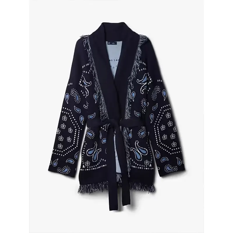 GAP Cotton-Blend Fringe Shawl Cardigan