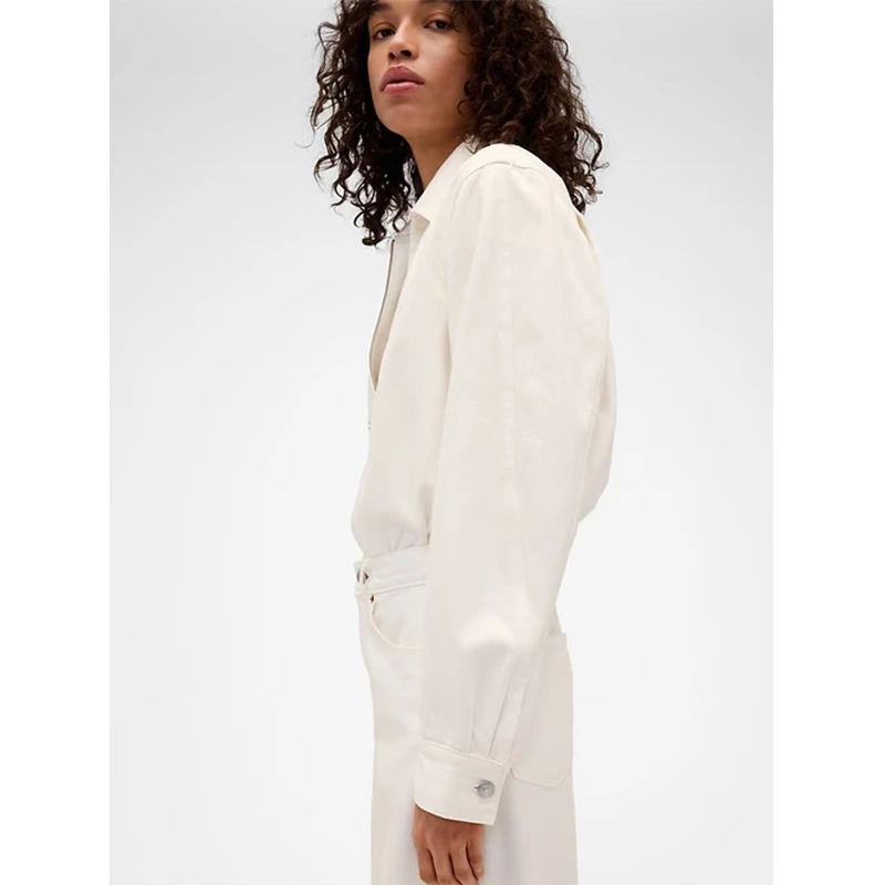 GAP x Victoria Beckham Denim Zip Shirt - Image 4
