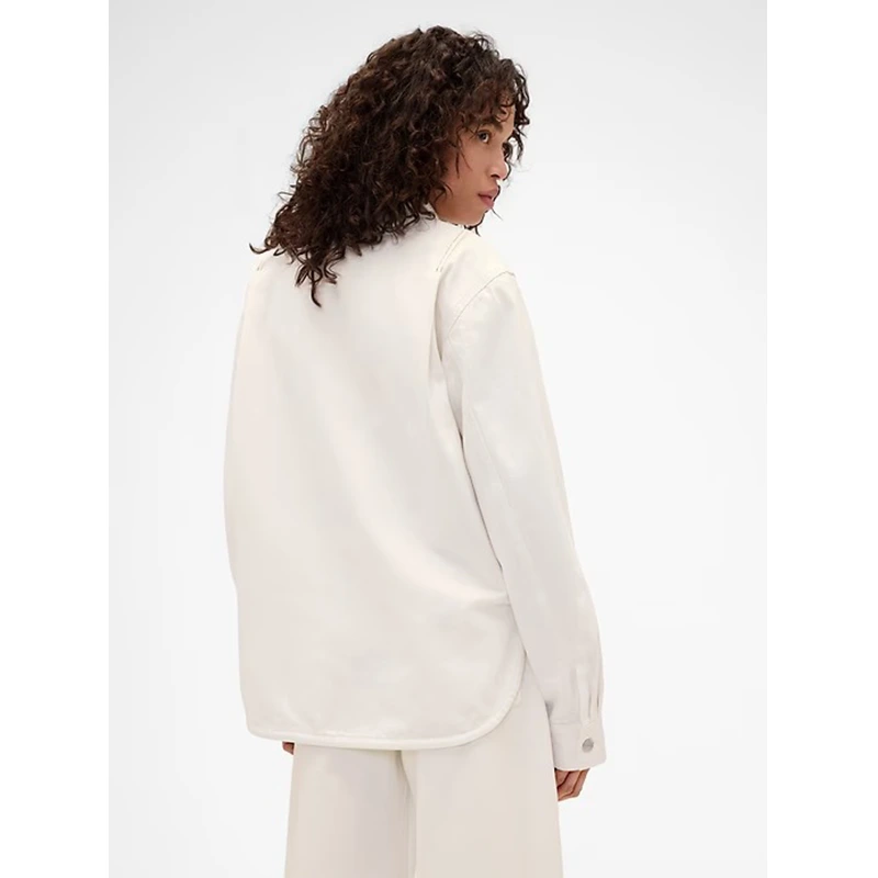 GAP x Victoria Beckham Denim Zip Shirt - Image 6