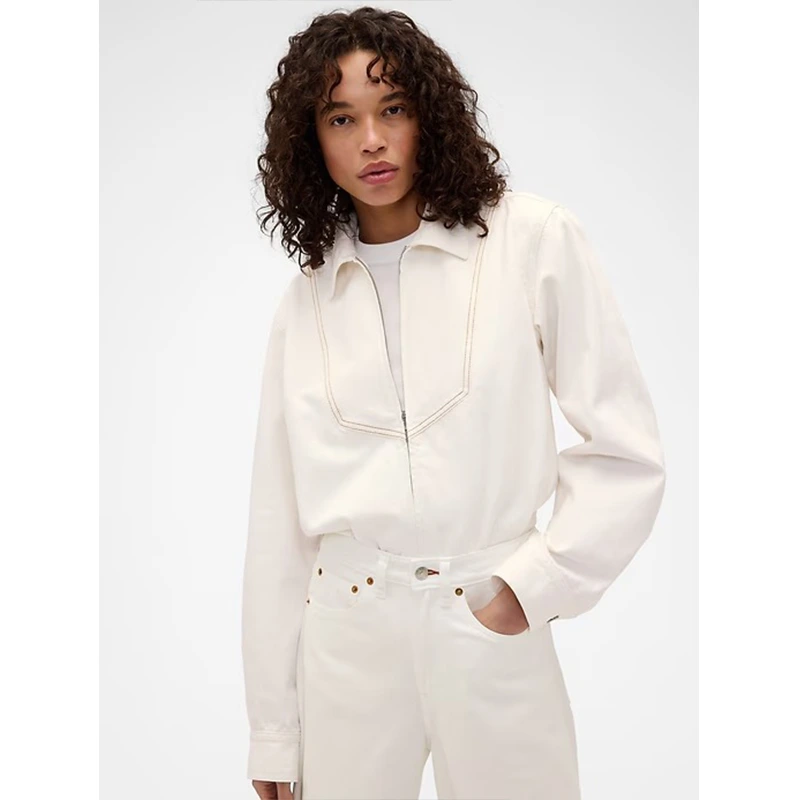 GAP x Victoria Beckham Denim Zip Shirt
