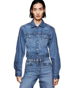 GAP x Victoria Beckham Relaxed Crop Denim Jacket